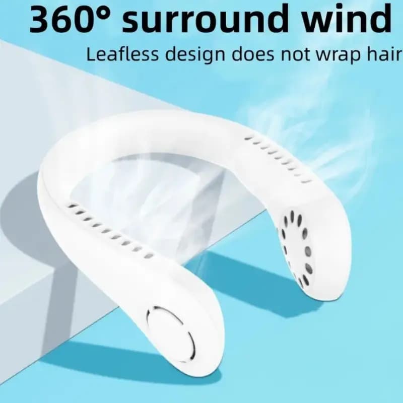 Mini Neck Fan Portable Bladeless Hanging Neck