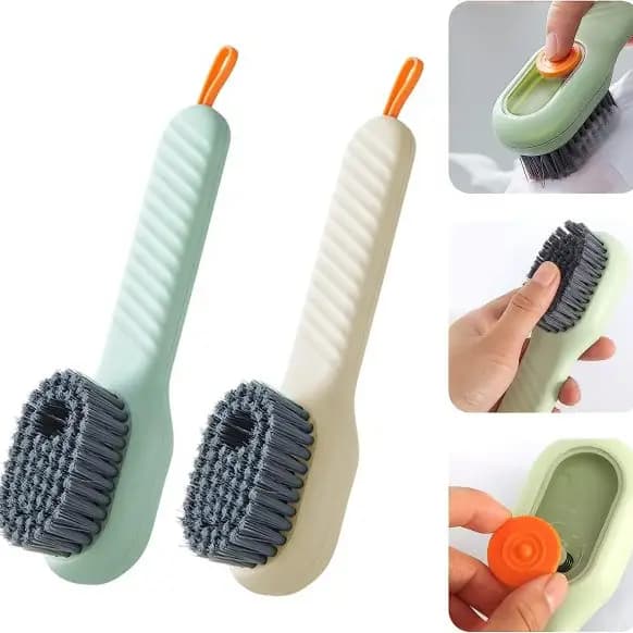 Long Handle Brush Automatic Filling Clothes Cleaning Clothing Board Tools (random Color