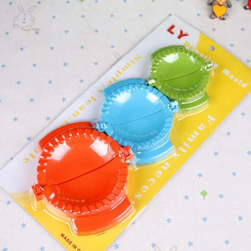 3 Pcs Dumpling Mould Multicolor Dough Mold Diy Dough Press Turnover