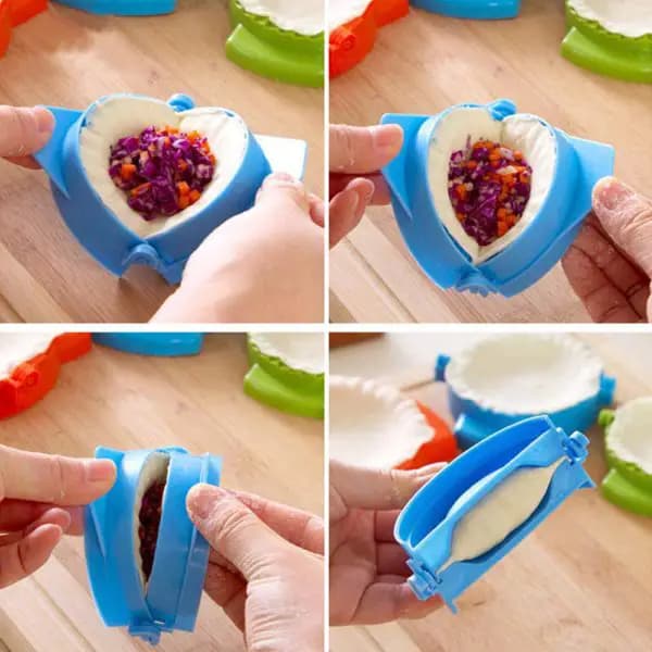 3 Pcs Dumpling Mould Multicolor Dough Mold Diy Dough Press Turnover