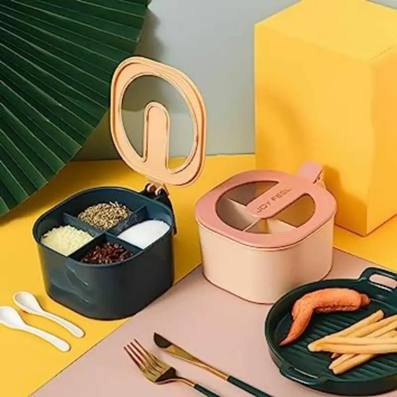 Modern Spice Kit  1000 Ml  4 Grid Spice Jar