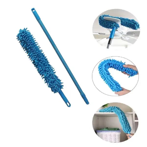 Microfiber Flexible Duster With Telescopic Rod  Size Ft 5 (random Colors)