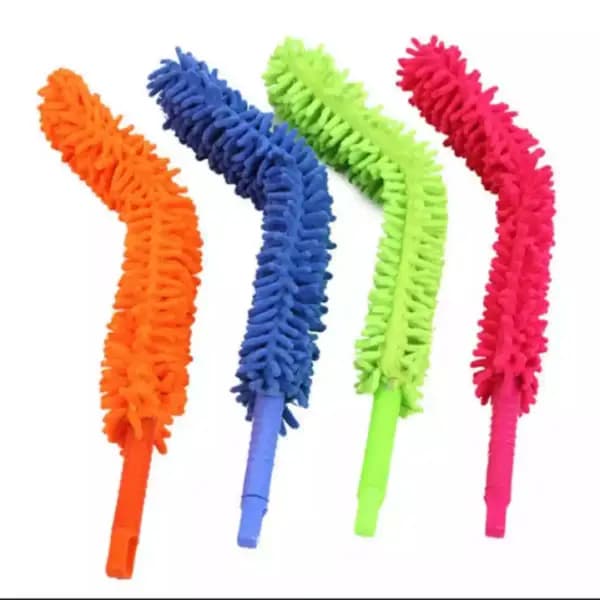 Microfiber Flexible Duster With Telescopic Rod  Size Ft 5 (random Colors)