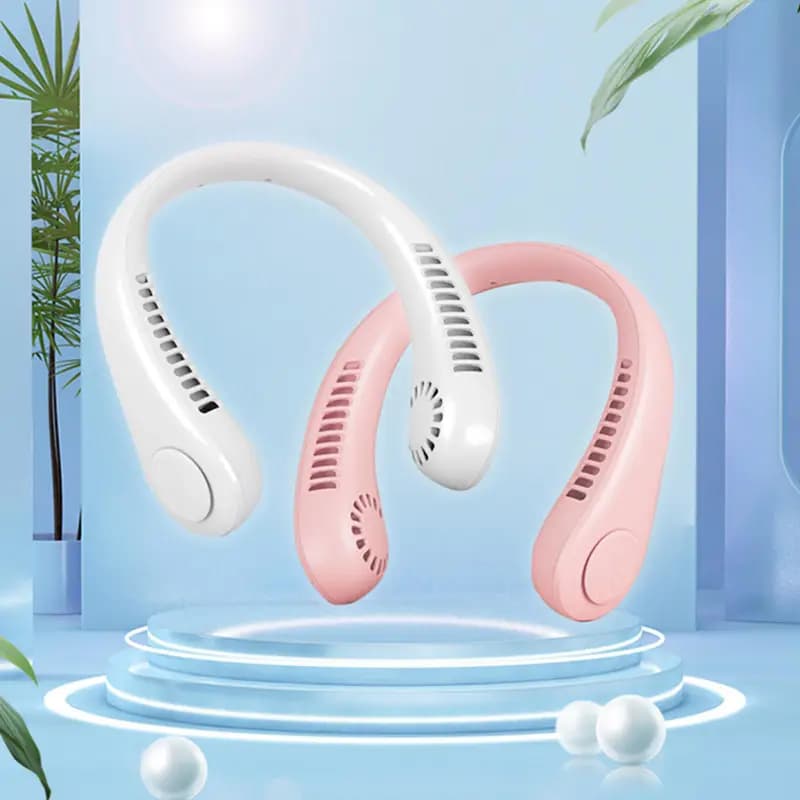 Mini Neck Fan Portable Bladeless Hanging Neck