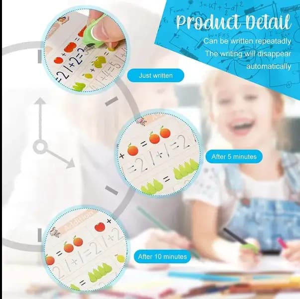4 Pcs Set Magic Practice Copybook Book For Kids ,