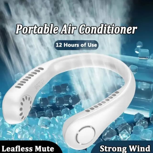 Mini Neck Fan Portable Bladeless Hanging Neck