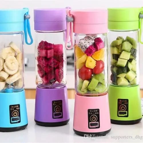 Juicer Portable Outdoor Juicing Cup Home Mini Cordless Crushed Ice Machine Usb Charging Fruit Vegetable Blender(random Colors)
