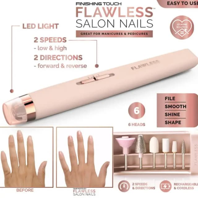 Flawless Nail Buff Kit
, Salon Nails